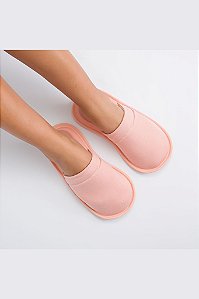 Chinelo (Pantufa) Fechado Cor Rose