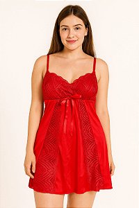 CAMISOLA LUXO EM MICROFIBRA PREMIUM COM DETALHES EM RENDA E LAÇO