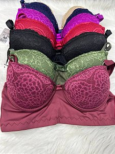 SUTIÃ SOLTEIRINHO COM BOJO BORDADO REFORÇADO