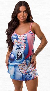 CAMISOLA PIJAMA ADULTO ONDINHA BLOGUEIRA SUEDE PREMIUM PERSONAGEM