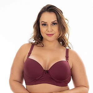 SUTIÃ PLUS SIZE REFORÇÃDO LISO