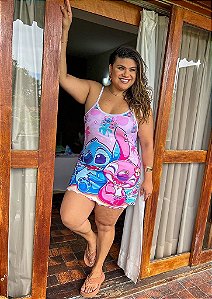 CAMISOLA ALÇA ADULTO PLUS SIZE STITCH TECIDO SUEDE PREMIUM SORTIDAS