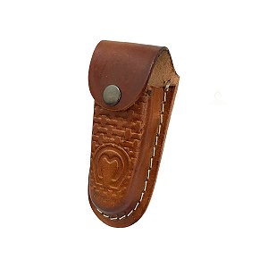 Bainha Capinha De Cintura Para Canivete De Couro Legítimo