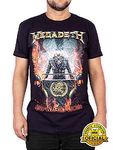 Camiseta Megadeth New World Order Preta Oficial