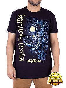 Camiseta Iron Maiden Fear Of The Dark Preta Oficial