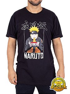 Camiseta Naruto Lamen Preta - Oficial
