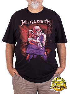 Camiseta Plus Size Megadeth For Sale Preta Oficial