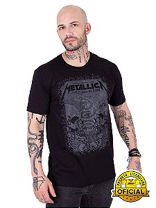 Camiseta Metallica The Black Álbum Preta Oficial