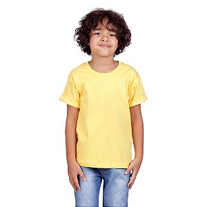 Camiseta Infantil Básica Amarela