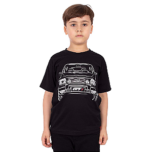 Camiseta Juvenil Gol Quadrado Preta