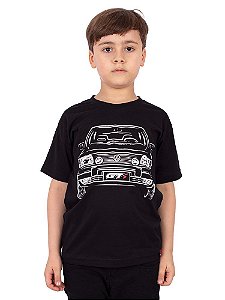 Camiseta Juvenil Gol Quadrado Preta