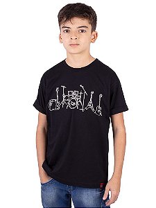 Camiseta Juvenil Rock Line Band Preta