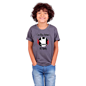 Camiseta Infantil Futuro do Rock Chumbo