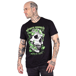 Camiseta Caveira Madness Preto Jaguar.