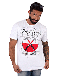 Camiseta Pink Floyd The Wall Branca Viva a Vida com Arte Viva com Art Rock
