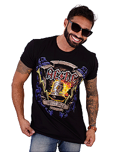 Camiseta ACDC Hells Bells Preta Oficial