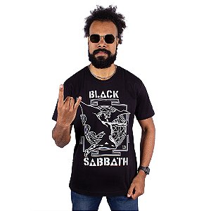 Camiseta Black Sabbath Anjo Preta Oficial