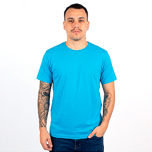 Camiseta Básica Azul Turquesa.