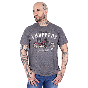 Camiseta Moto Choppers Grafite.