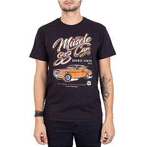 Camiseta Opala Muscle Car Preto Jaguar.