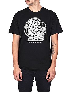 Camiseta Roda BBS Preta.