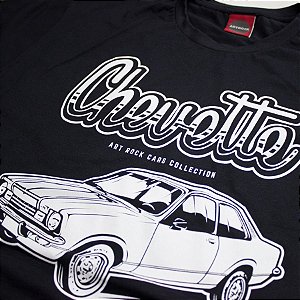 Camiseta Chevette Tubarão Preta.