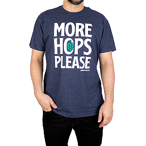 Camiseta Cerveja Mais Lúpulo Marinho Indigo.