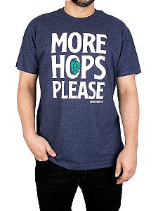 Camiseta Cerveja Mais Lúpulo Marinho Indigo.