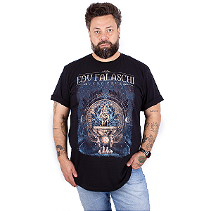 Camiseta Plus Size Edu Falaschi Vera Cruz Preta Oficial