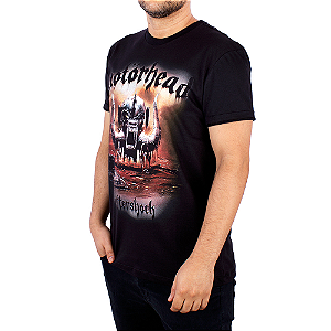 Camiseta Motorhead Aftershock Preta Oficial