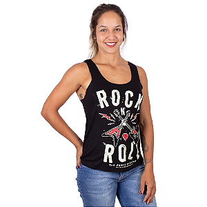 Regata Feminina Guitarra Power Preta