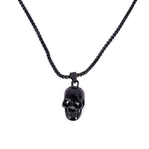 Colar Caveira Preto