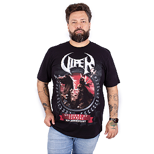Camiseta Plus Size Viper Soldiers Preta Oficial
