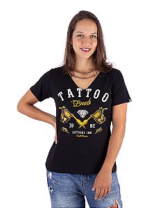 Blusa Corrente Tattoo Brand Preta
