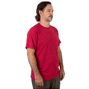 Camiseta Mesclada Premium Botonê Vermelha.