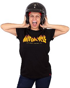 Camiseta Motorcycle Preta.