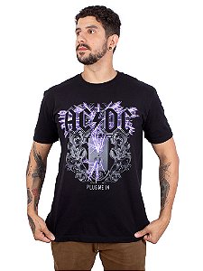 Camiseta ACDC Plug Me In Preta Oficial