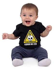 Body Bebê Ligado no 220 Preto