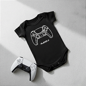 Body Bebê Player 2 Preto