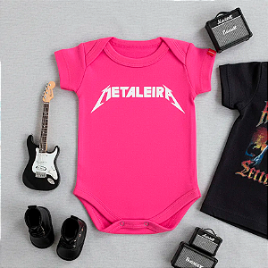 Body Bebê Metaleira Rosa Pink