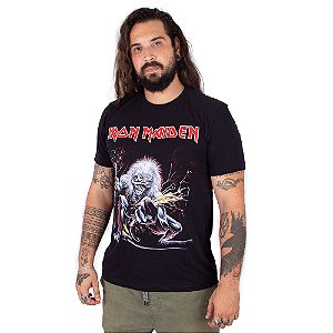 Camiseta Iron Maiden Static Preta Oficial