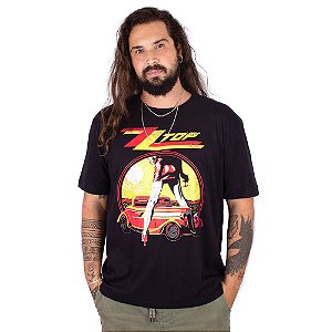 Camiseta ZZ Top Gimme All Your Love Preta Oficial