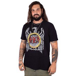 Camiseta Slayer Silver Eagle Preta Oficial