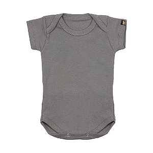Body Bebê Básico Cinza