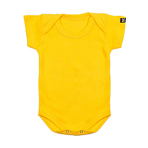 Body Bebê Básico Amarelo