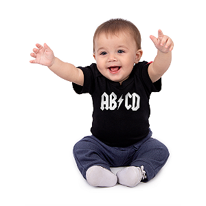 Body Bebê ABCD Preto
