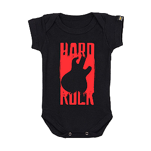 Body Bebê Hard Rock Preto