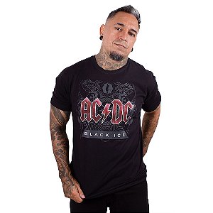 Camiseta AC/DC Black Ice Preta Oficial