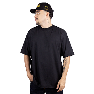 Camiseta Oversized Heavy Básica - Preta