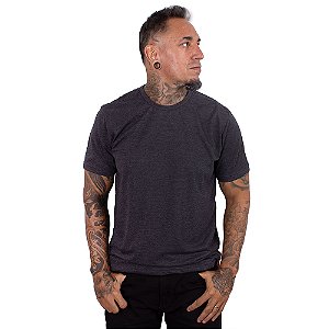 Camiseta Básica Premium Grafite Intenso.